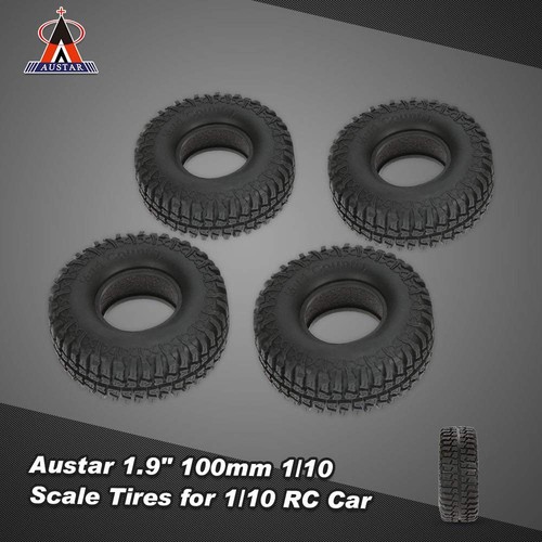 4Pcs Austar 1.9" 100mm 1/10 Scale Tires for 1/10 RC4WD D90 Axial SCX10 RC Roc... - Picture 2 of 9