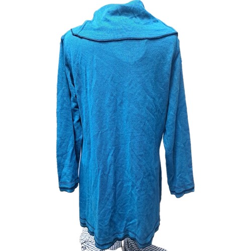 NWT Parsley & Sage Womens Cowl Neck Knit Tunic Size XL Teal Jade Gorgeous Top - Picture 3 of 10