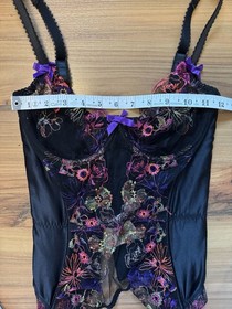 NWT Agent Provocateur Zuri Basque Corset 34D Black $790 Runway Lingerie