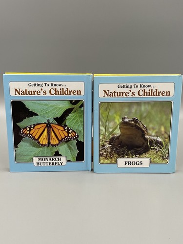 Set Of 2 Getting to Know Nature's Children Animal Books Coyotes Frogs Squirrels - Foto 2 di 9