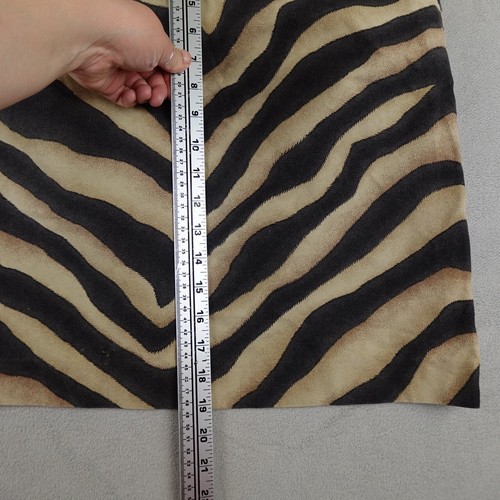 Vintage Lauren Ralph Lauren Skirt Womens 12 Beige Zebra Print Bold Pattern - Picture 7 of 16