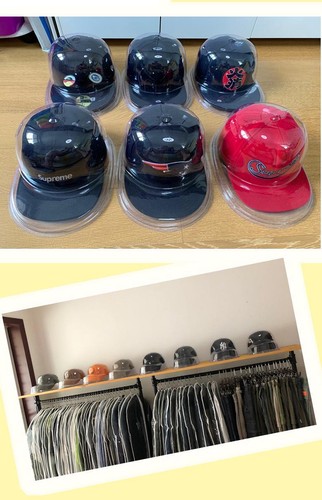 4 X Gorra de béisbol de plástico transparente protectores o vitrina - ala curva - Imagen 16 de 26
