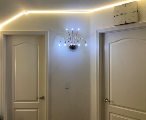Hampton Bay Kasper 7-Light Chrome Wall Light Sconce HD132439 - BRAND NEW - Picture 4 of 5
