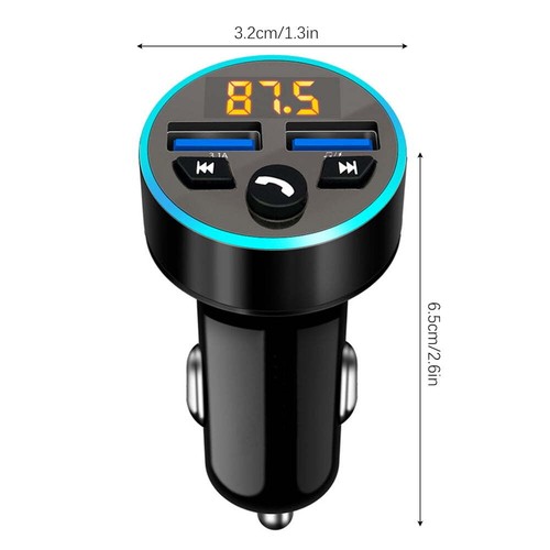 Ikoopy USB Car Wireless Bluetooth FM Radio Transmitter Car MP3 Radio Charger Ada - Afbeelding 14 van 14