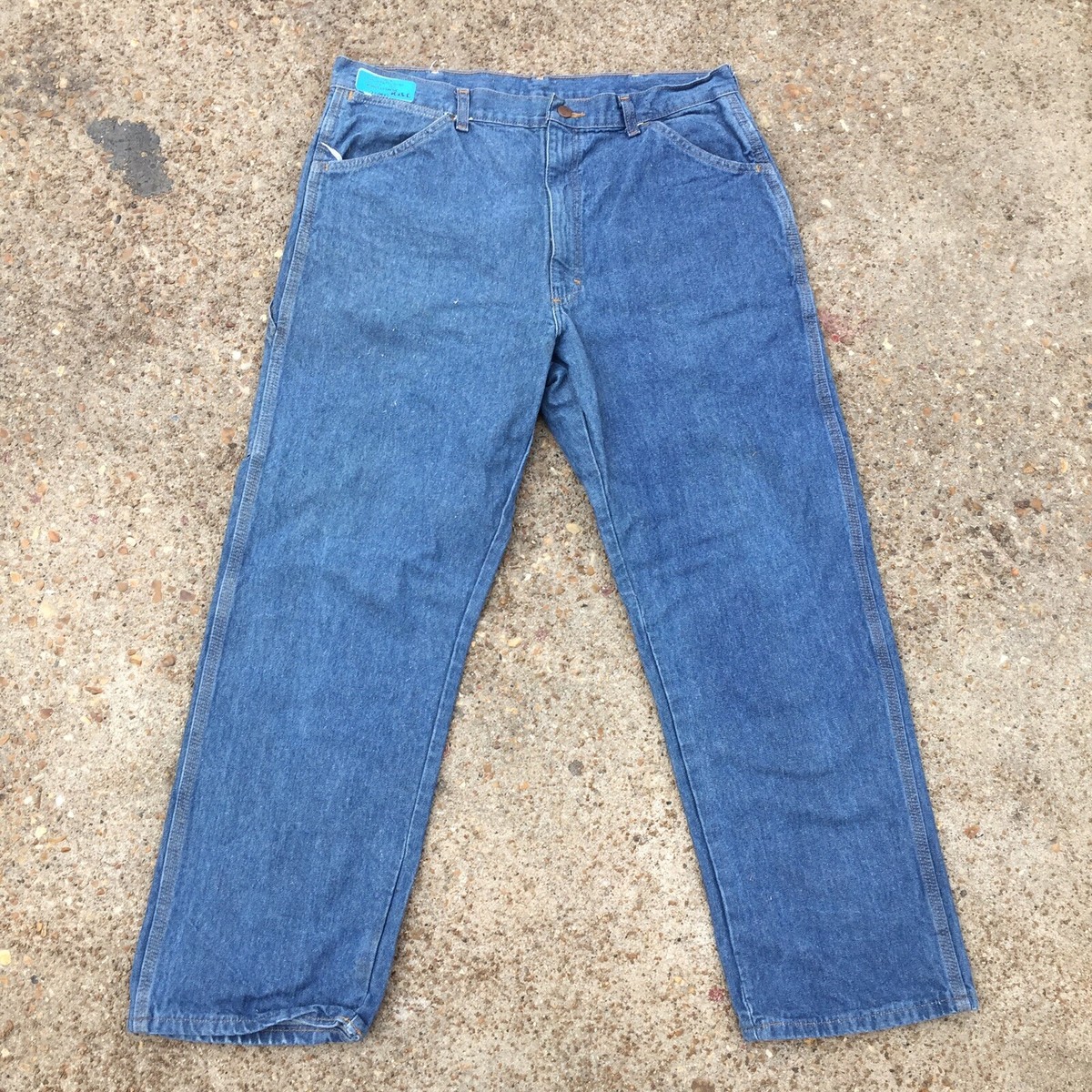 BIG BEN: Vtg 70s-80s Straight Faded Blue Denim Carpenter