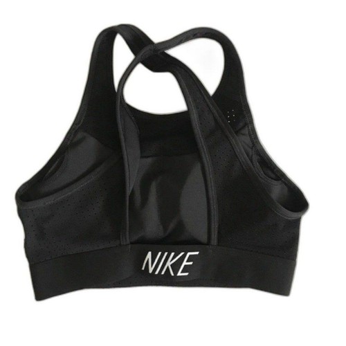 Reggiseno sportivo Nike classico crossback nero XS/S imbottiture rimovibili traspirante DriFit - Foto 6 di 12