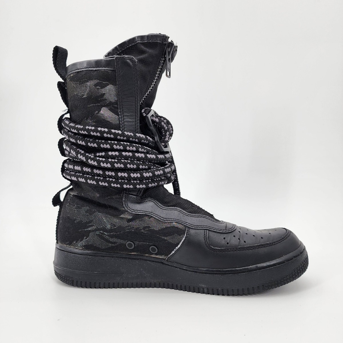 Nike Sf Air Force 1 HI High Top Sneaker Boot Zip AA1128-002 Nike Sf Air Force 1 HI High Top Sneaker Boot Zip AA1128-002