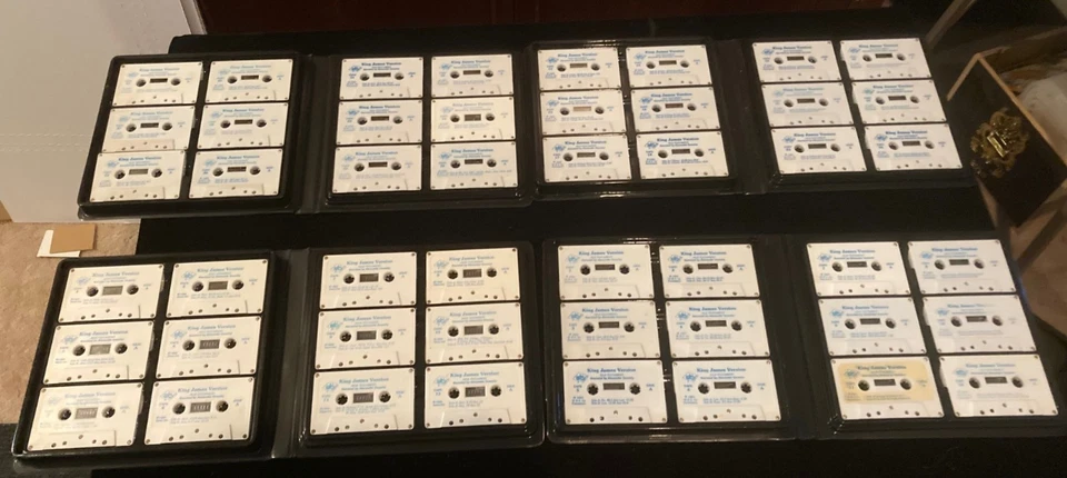 Holy Bible Old & New Testament on 48 cassette tapes KJV 1983  vintage - Image 2 of 2