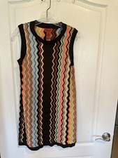 Missoni x Target women’s zig zag chevron sleeveless dress size large