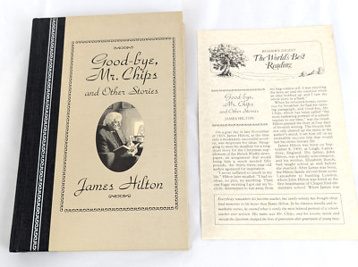 Good-Bye Mr. Chips by James Hilton Read + Insert Reader's Digest World's Best 