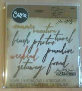 Tim Holtz Sizzix stenciled set of Alterations alphabet /& number die 19mm 657828