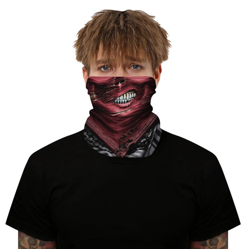 SCARY Face Mask Bandana Breathable Neck Gaiter Balaclava Reusable Headband - Picture 37 of 192