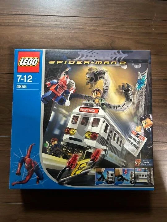 Lego spider man train sales