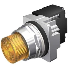 Siemens 52PL4D9XB Heavy Duty Indicator Light, 30mm, Amber, Plastic Lens, 24V