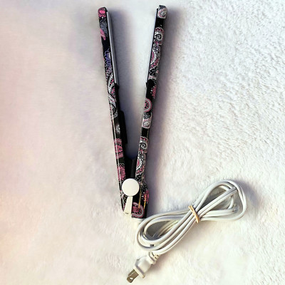 Remington Ceramic Floral Hair Straightening Iron 1  Plate Rare!