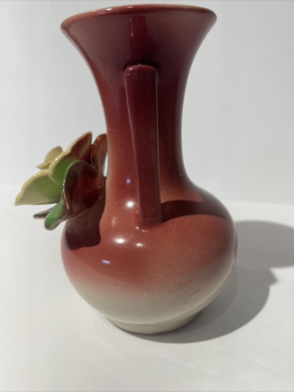 Vintage Ceramic Vase Classic Antique Style Cottage Core Pink Floral thumbnail 3