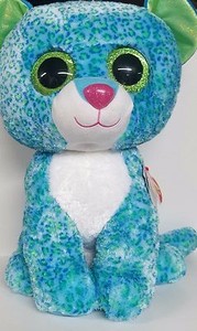 TY Beanie Boo Collection Blue Leopard LEONA Large Plush | eBay