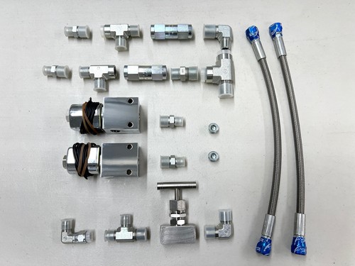(- MKG SIGNATURE SERIES -) 2PUMP FITTING KIT / RAW [LOWRIDER HYDRAULIC PUMP] - Bild 3 von 4