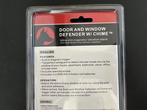 Doberman Security Door & Window Defender w/ Chime Your Personal Watchdog - Picture 6 of 8