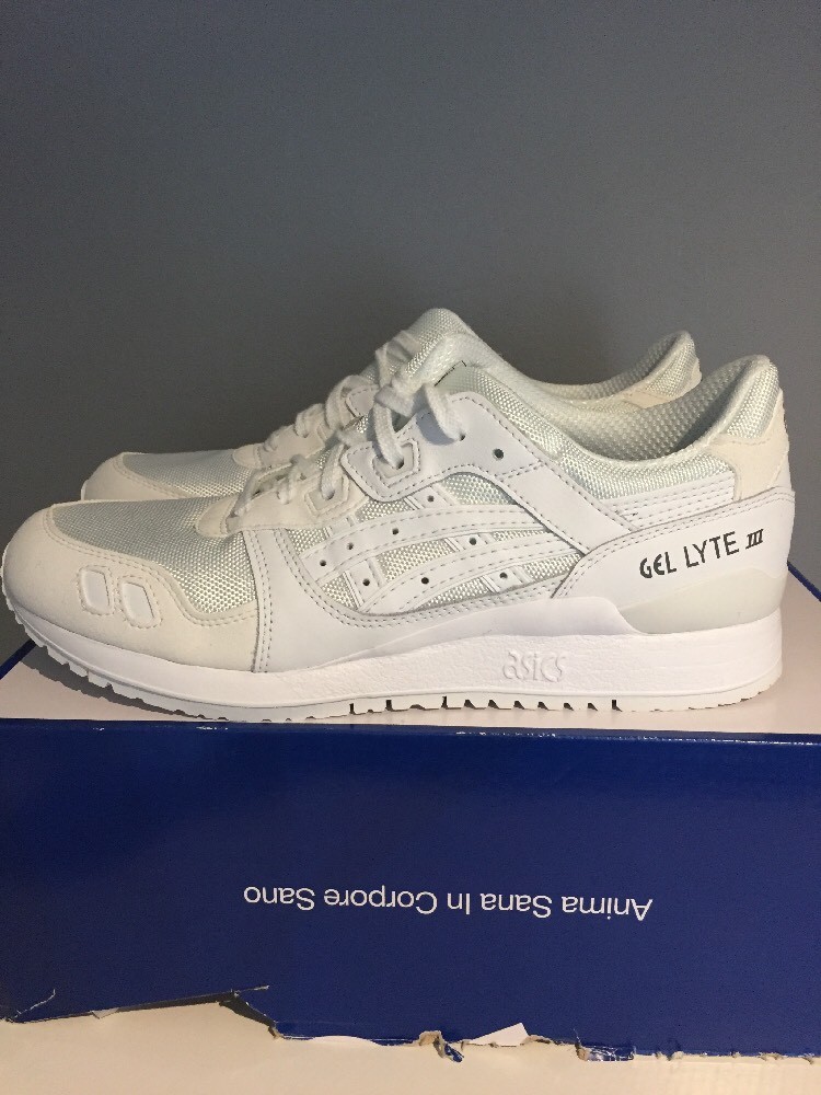 Asics Gel Lyte III 3 De Cuero blancoo Para hombre Zapatillas Talla Nuevo Asics Gel Lyte III 3 De Cuero blancoo Para hombre Zapatillas Talla Nuevo