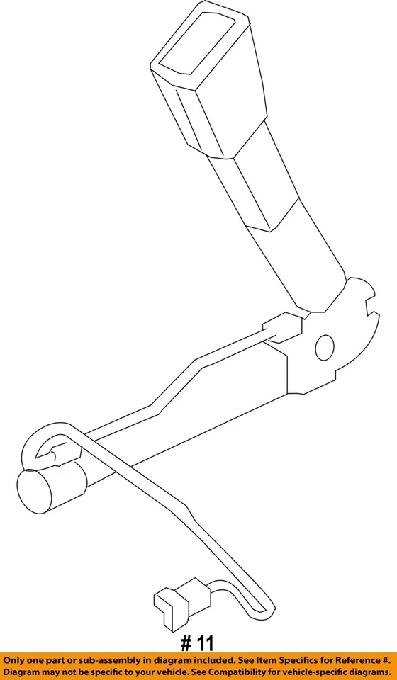 Used Front Right Seat Belt Front fits: 2011 Bmw 335I bucket passenger buckle Cpe Foto 4 de 4