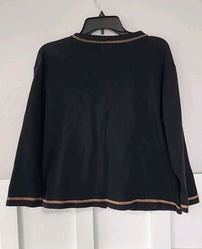 Vintage THE Quaker Factory Women's Sweater Size Sm Black Color Used - Picture 3 of 12