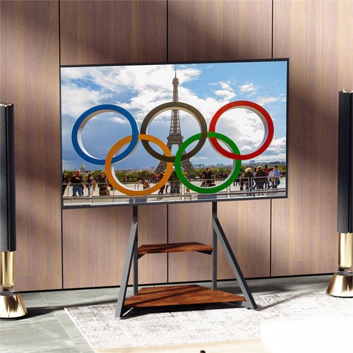 Heavy Duty Corner TV Floor Stand for Big Screens 40-75” Optimal Sports Viewing - Picture 2 of 12