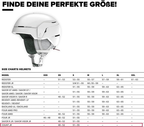 ATOMIC COUNT JR Skihelm für Kinder Jugendliche White Heather Größe XS - Bild 3 von 9