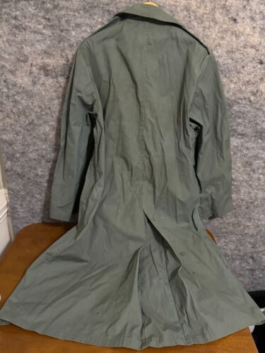Vtg Vietnam Era Army Rain Trench 8405-965-2161 Quarpel 274 Officer Olive 42R - Picture 3 of 9