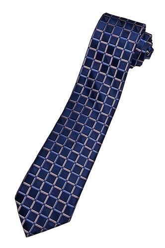 Joseph Abboud Seidenkrawatte blau/rosa & hellblau Box Gitter kariert neu mit Etikett $ 59 - Bild 3 von 9