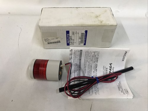Patlite LES-102AW-R rote LED-Signalturmleuchte, 72,2 x 50 mm, 24 VAC/DC
