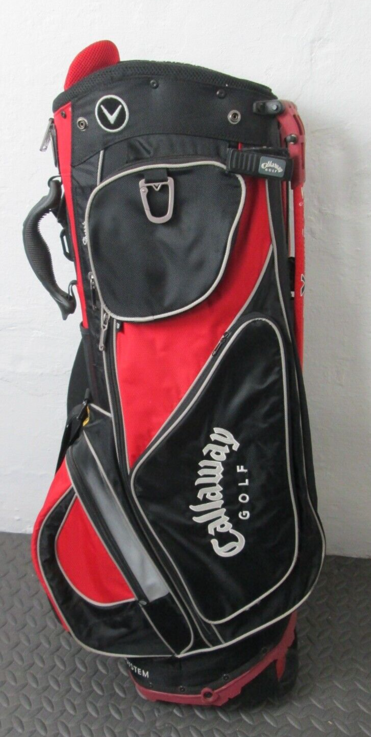 Callaway Xi Terra Firma Stand Lightweight 7Way Carry Golf Bag Red
