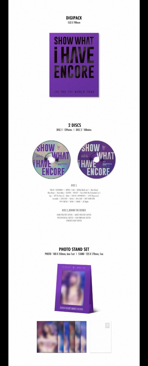 IVE - THE 1ST WORLD TOUR [SHOW WHAT I HAVE ENCORE] Blu-ray +