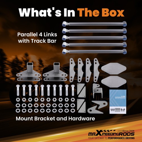 Universal Rear Weld-On Parallel 4 Link Suspension Kit with 24" bars & Mountings - Picture 8 of 12