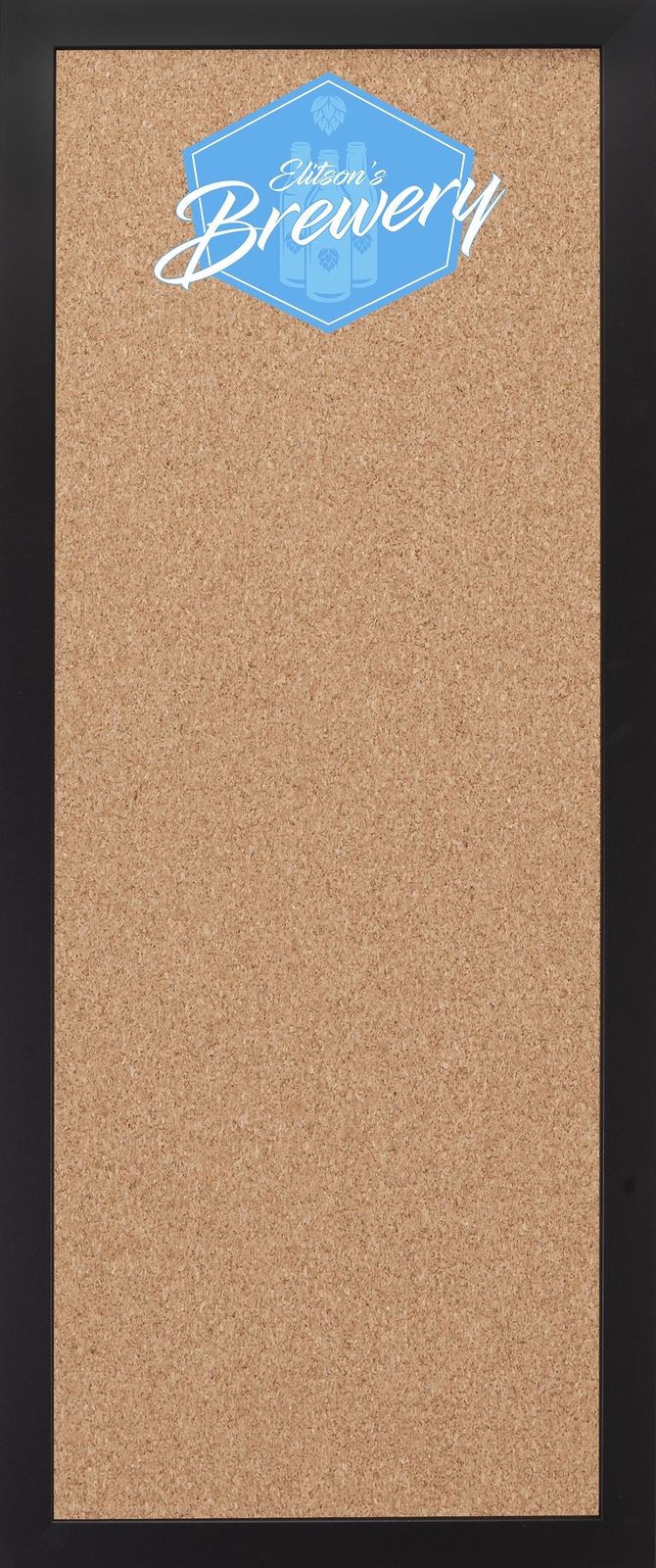CORK BOARD 14 x 34 BREWERY BAR LOGO (ADD YOUR NAME ) CORK BOARD 14 x 34 BREWERY BAR LOGO (ADD YOUR NAME )