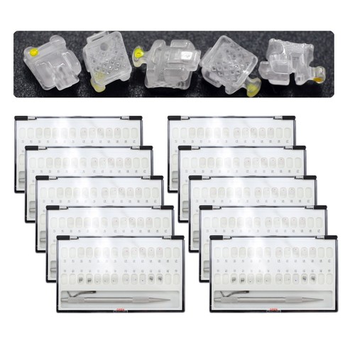 Soporte autoligante de ortodoncia brackets de cerámica Damon estilo transparente Roth MBT 022 - Imagen 36 de 47