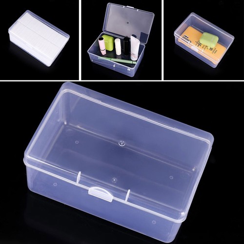 Klar Plastik Aufbewahrung Kiste for Kosmetik Puff Schmuck und Kleine Zubeh?r - Bild 9 von 9