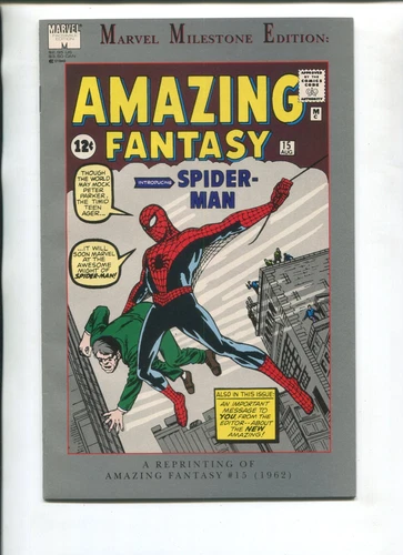 MARVEL MILESTONE EDITION: AMAZING FANTASY 15 NM 1992! ORIGIN & 1ST SPIDER-MAN!!