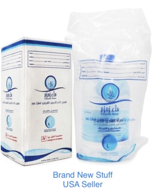 #ad ZAMZAM 100% Authentic Water 5L 1 Count Zam Zam Water 1.32 Gallons From Mecca $74.99