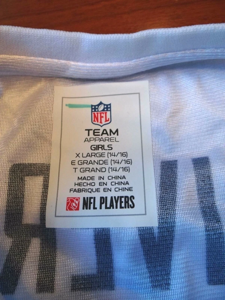 Camiseta deportiva de los San Diego Chargers #17 Phillip Rivers NFL para niñas talla XL 14-16  Foto 3 de 3