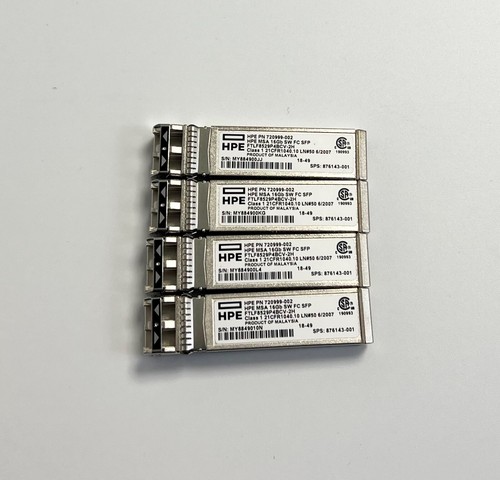 HPE MSA 2040 16Gb Short Wave Fibre Channel SFP+ 4-pack Transceiver - C8R24B - 第 1/2 張圖片