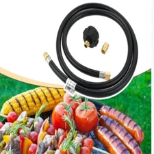 QCC1 Propane Gas Fitting 1/4 Inch Female Pipe Fitting 5Ft Hose For Gas Grills