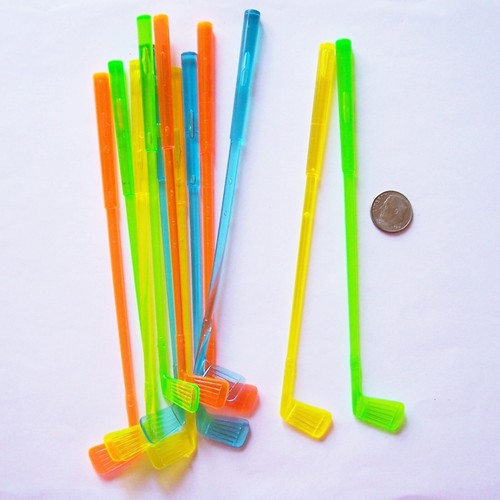 Lot of 30 Golf Club Stirrers Swizzle Sticks 6” Party Bar fun Drink Beach - 第 6/8 張圖片