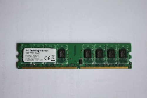 PNY 64B0QJTHE8G17 2GB PC2-6400 DDR2-800 240-Pin DIMM Memory Desktop RAM - Picture 1 of 2