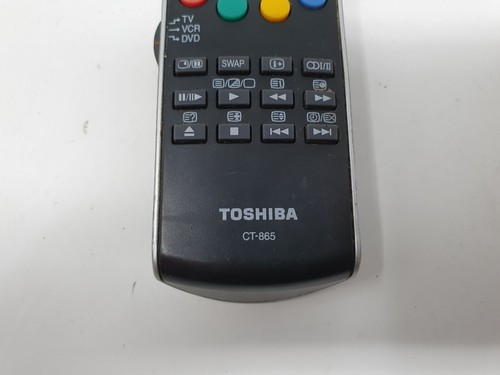 Toshiba CT-865 TV/VCR/DVD Remote Control For 37WL66PS 37WL66Z 37WL66ZS Genuine - Picture 3 of 11