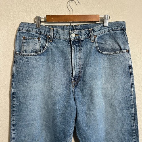 VTG Y2K Lucky Brand Jeans Mens 38x32 Slim Straight Lucky You Zipper Blue Cotton - Picture 4 of 10