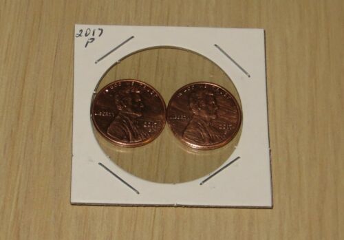 2 2017p Shield Pennies 2x2 folder L31P12)collector item,only Lincoln 1C w/p mint - Picture 7 of 8