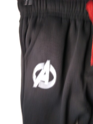 Marvel Avengers Jogger Sweatpants Boys Youth Sz 4 Black Logo Spell Out NWT - Picture 2 of 8