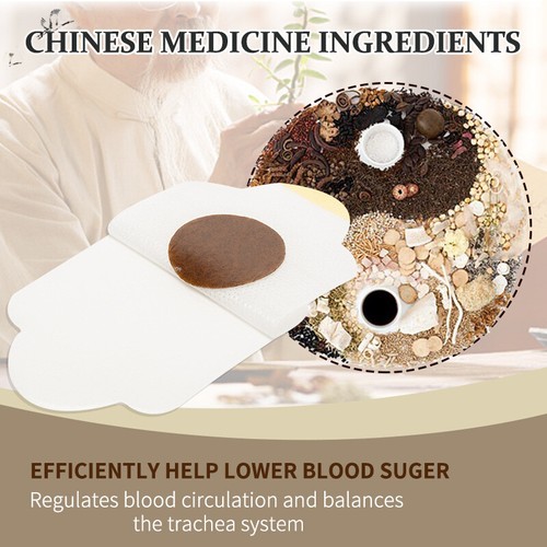 60 Pcs Healthy Care Patch Lower Blood Sugar Belly Button Sticker Herbal Plaster - Picture 5 of 8