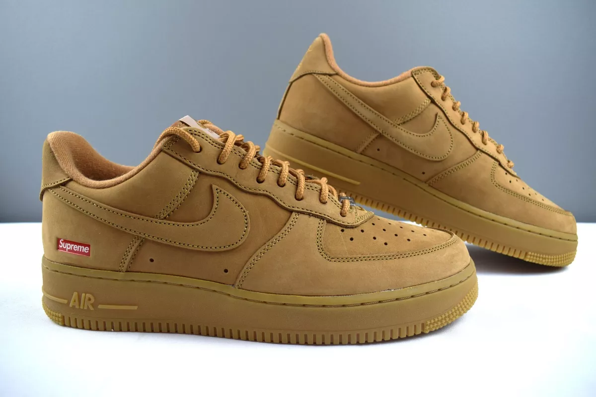 Detailed Looks // Supreme x Nike Air Force 1 Low Flax